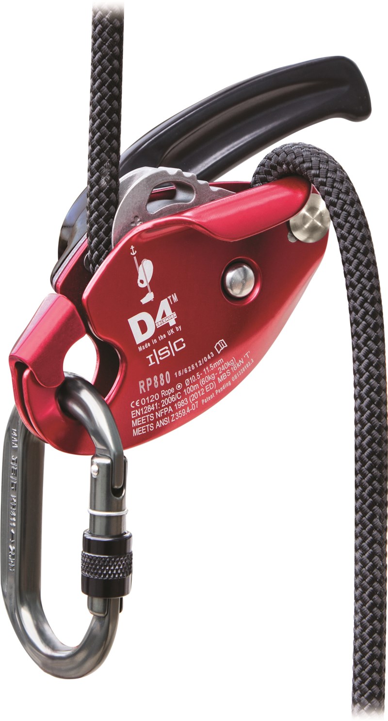 D4 Work Rescue Descender (10.5-11mm Rope) - Carleton Rescue Equipment Ltd