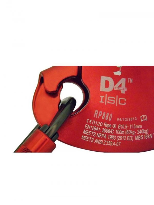 D4 Work Rescue Descender (10.5-11mm Rope) - Image 3