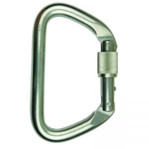 Large Stainless Steel Locking D, Bright
