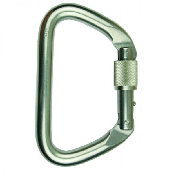 Large Stainless Steel Locking D, Bright