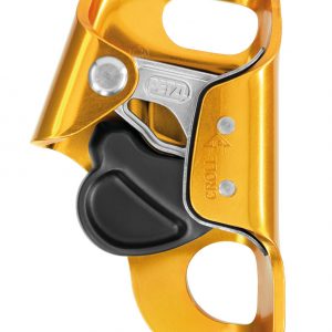 CROLL S Reinforced chest ascender for thin to medium-diameter ropes