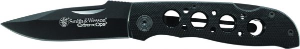 Extreme Ops Lockback Folding Knife Drop Point Blade Aluminum Handle
