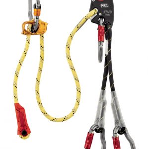 LEZARD Helivac lanyard with securing of the drop-off/recovery phases