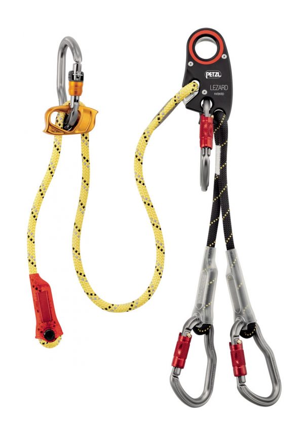 LEZARD Helivac lanyard with securing of the drop-off/recovery phases
