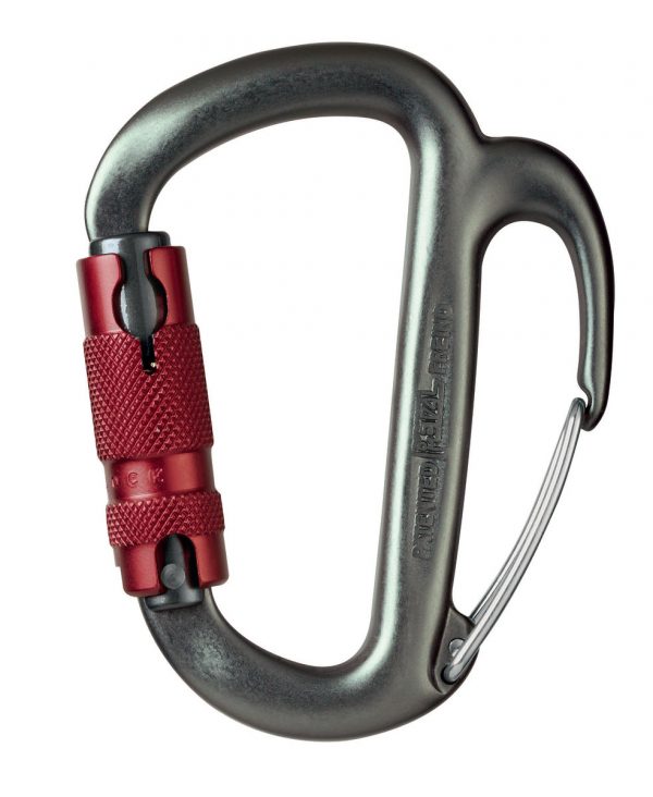 FREINO Carabiner with friction spur for descenders