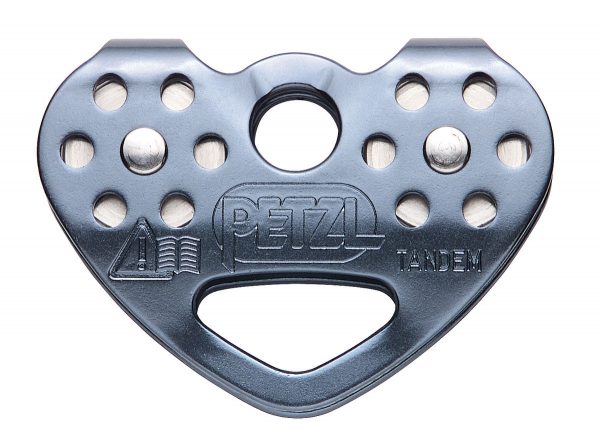 TANDEM SPEED Double pulley for Tyrolean traverses on cable or rope