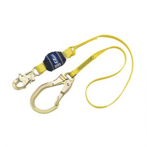 EZ-Stop™ Shock Absorbing Lanyard - E4  steel rebar hook at anchor end.